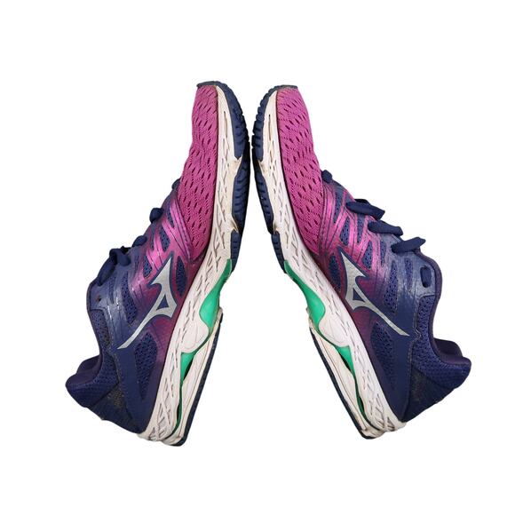 Mizuno Shoes Womens 7 Wave Shadow 2 Road Running Sneaker Athletic Trainer Purple - Picture 9 of 13